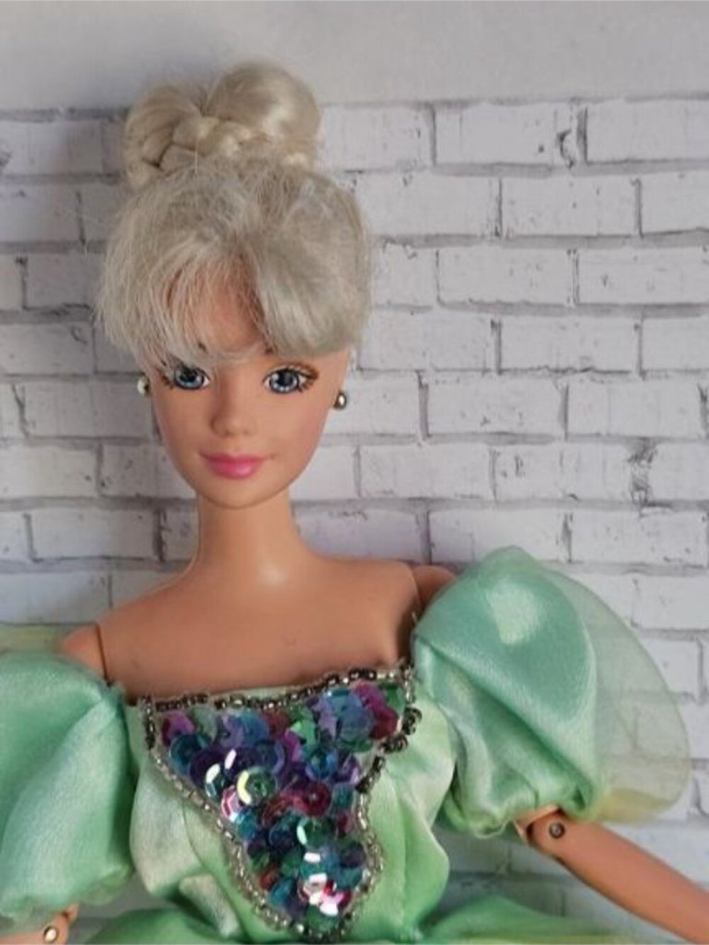 Mattel 1995 Ballerina Barbie Pirouette Doll Green Shimmer Dress Vintage Rare - Picture 2 of 5